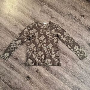 Cocogio Brown Floral Sweater